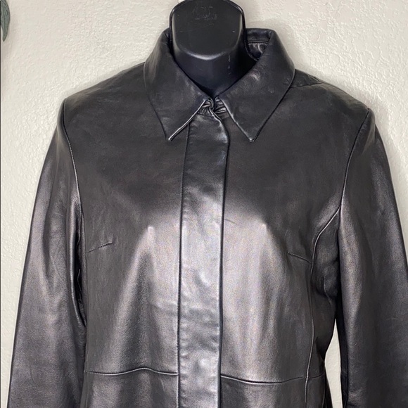 Banana Republic | Leather Trench W/M - Picture 2 of 7